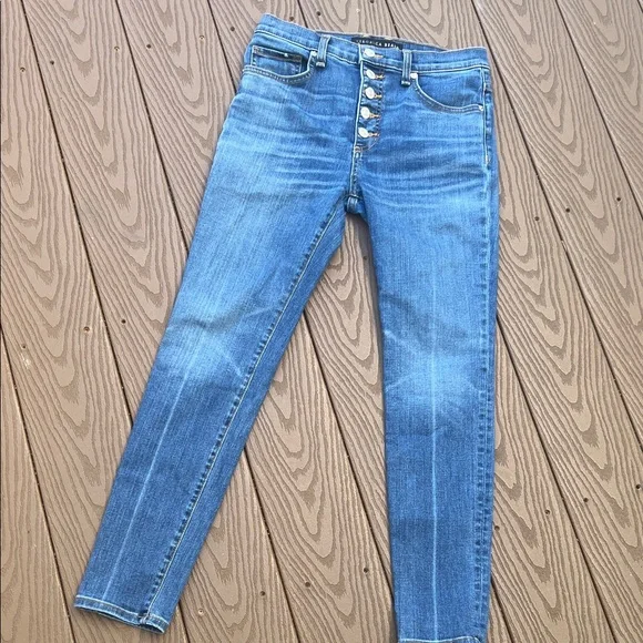 Veronica Beard, Debbie skinny high-rise Classic Blue Denim Jeans Sz 27/4 - Picture 1 of 11